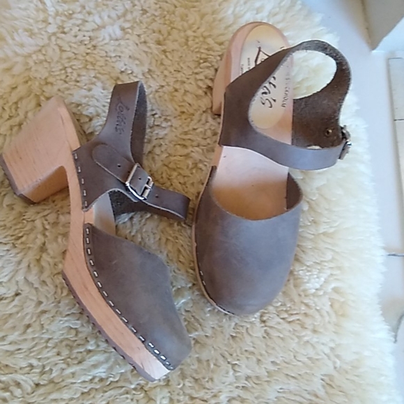Lotta From Stockholm Shoes - Lotta from Stockholm Taupe High Wood 39 clogs